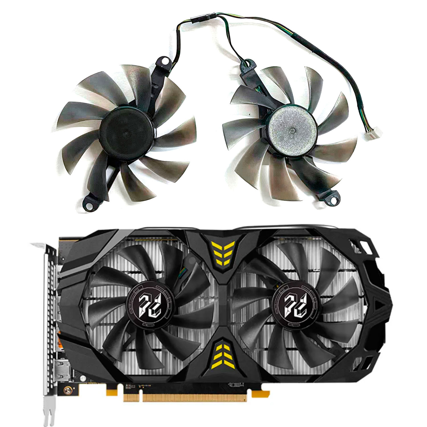 Rx 580 8Gb 2048Sp Gpu - New GPU Fan 4PIN 85MM 75MM